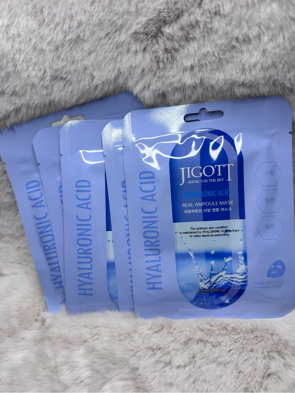 JIGOTT Blue Hyaluronic Acid Mask 5 Pack